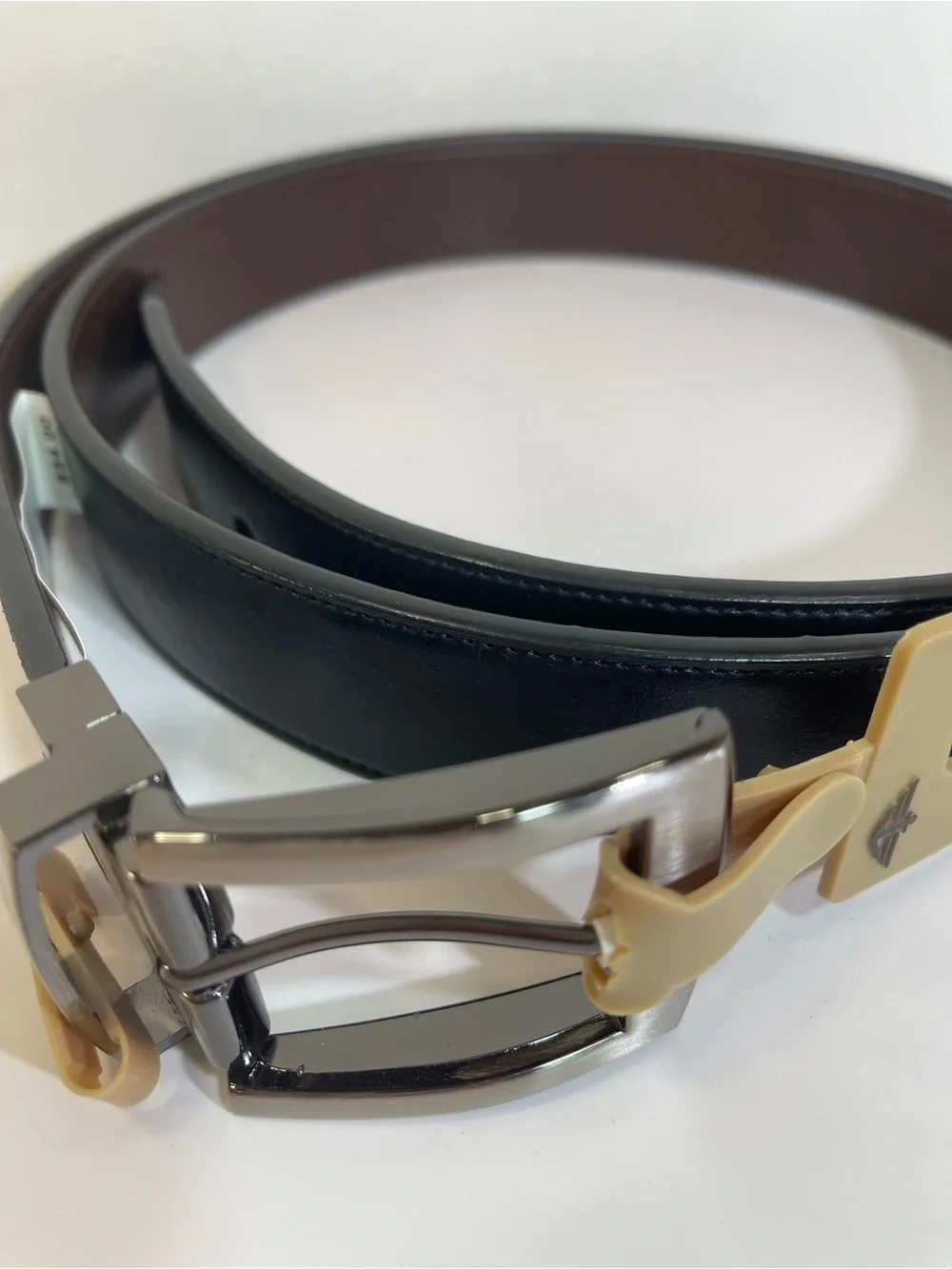 Dockers Big & Tall 54 Men's Genuine Leather Belt New Reversible Black/Brown